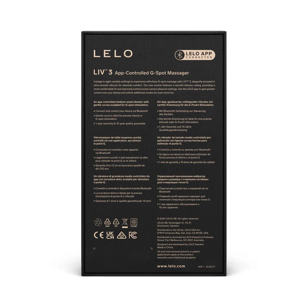 LELO LIV 3 App-Controlled G-Spot Vibrator Plum thumbnail 4