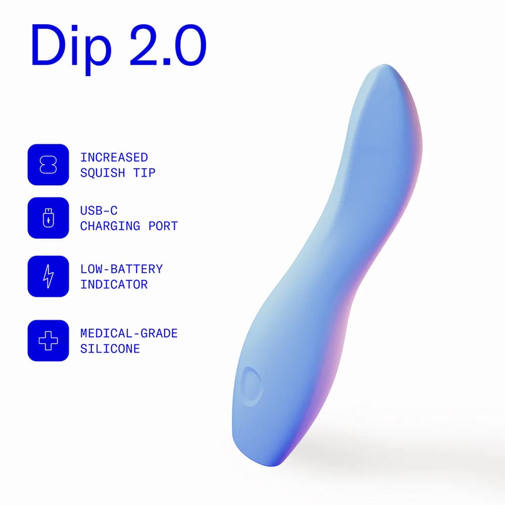 Dame Dip 2.0 Classic Vibrator Periwinkle thumbnail 5
