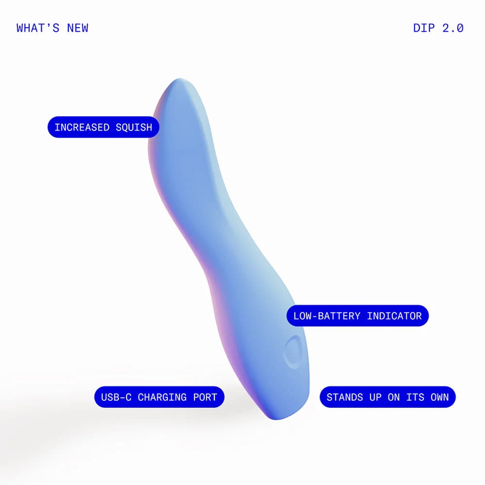 Dame Dip 2.0 Classic Vibrator Periwinkle thumbnail 6