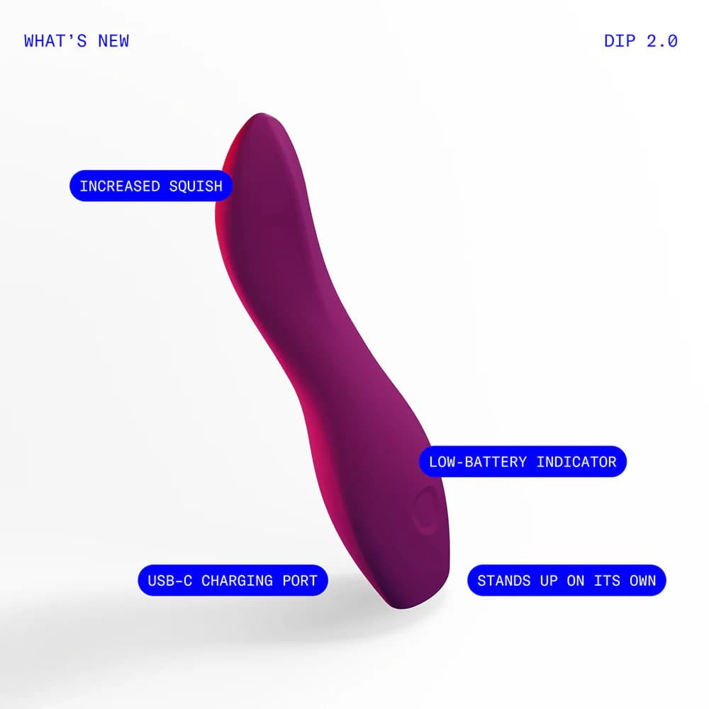 Dame Dip 2.0 Classic Vibrator Plum thumbnail 6