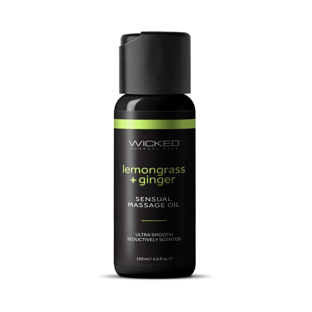 Wicked Lemongrass and Ginger Massage Oil 4 oz.