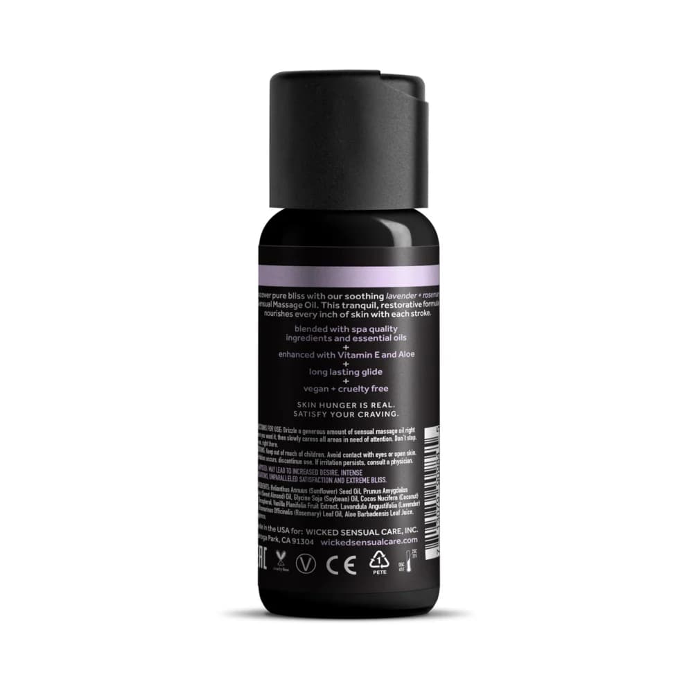 Wicked Lavender and Rosemary Massage Oil 4 oz. thumbnail 2