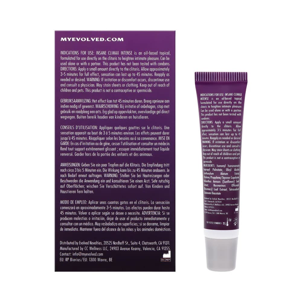 Evolved Insane Climax Intense Clitoral Stimulant 0.34 oz. thumbnail 2