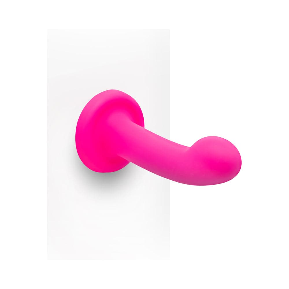 Together Pop 6 in. Silicone Dildo & Harness Set Pink thumbnail 8