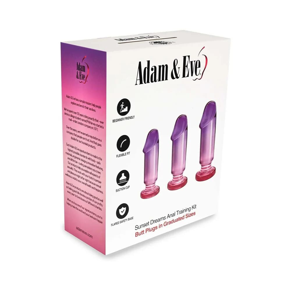 Adam & Eve Sunset Dreams Anal Plug Training Kit thumbnail 6
