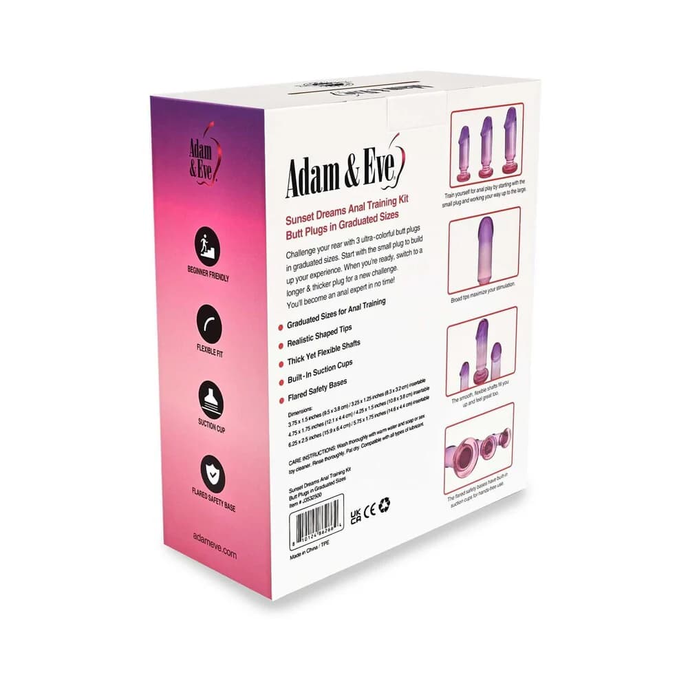 Adam & Eve Sunset Dreams Anal Plug Training Kit thumbnail 7