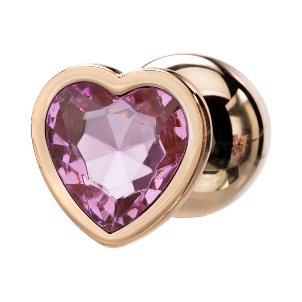 Adam & Eve Rose Gold Pink Heart Anal Plug Training Set thumbnail 6