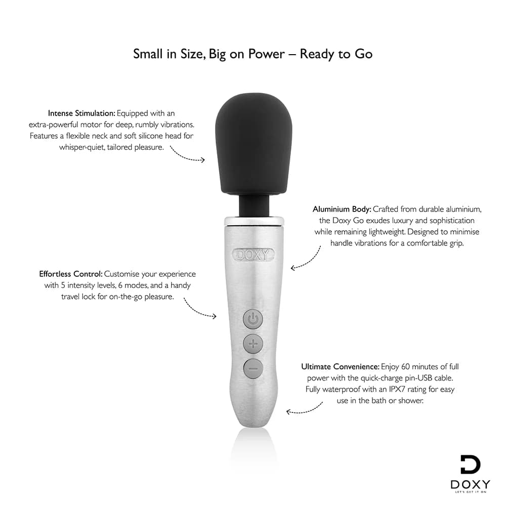 Doxy Go Travel-Sized Wand Massager thumbnail 6