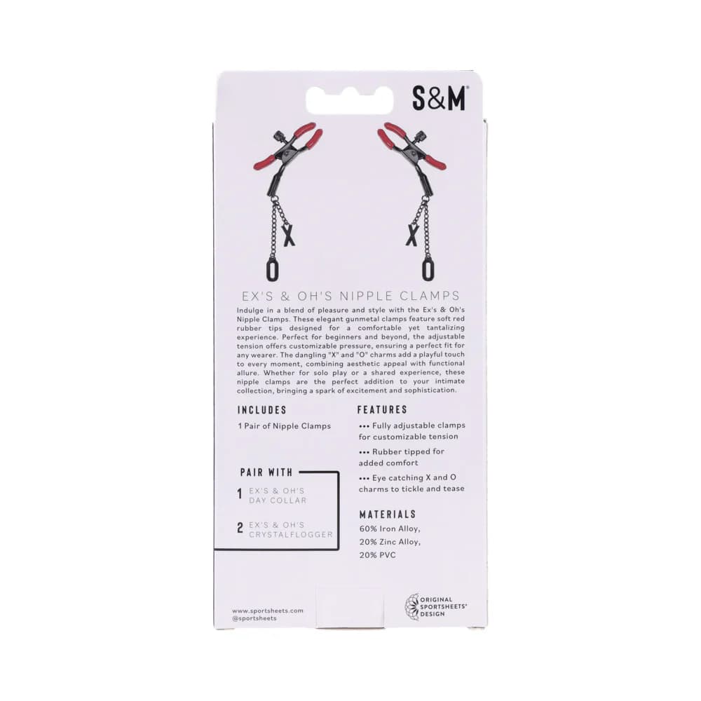 Sportsheets Sex & Mischief Ex's & Oh's Nipple Clamps thumbnail 9