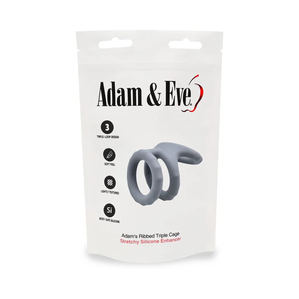 Adam & Eve Adam's Ridged Triple Cage (Bag Packaging) thumbnail 7