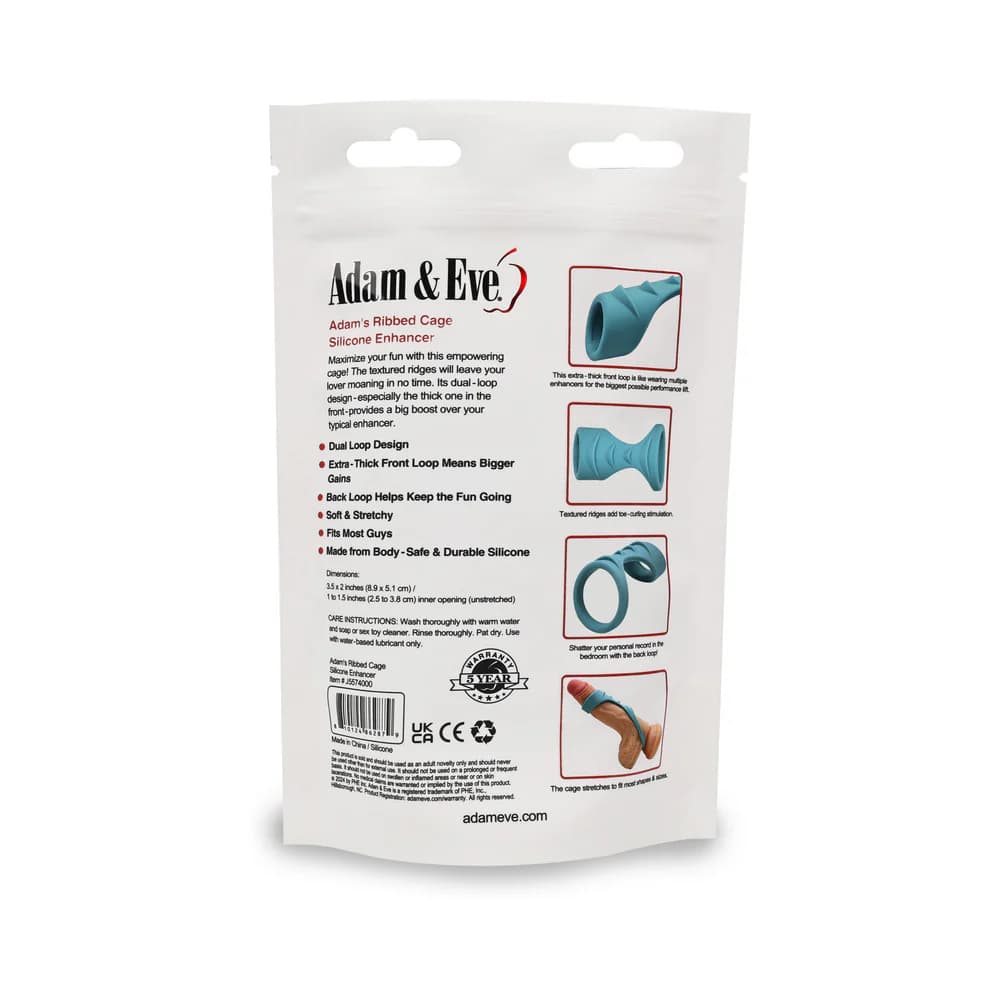 Adam & Eve Adam's Ridged Cage (Bag Packaging) thumbnail 8