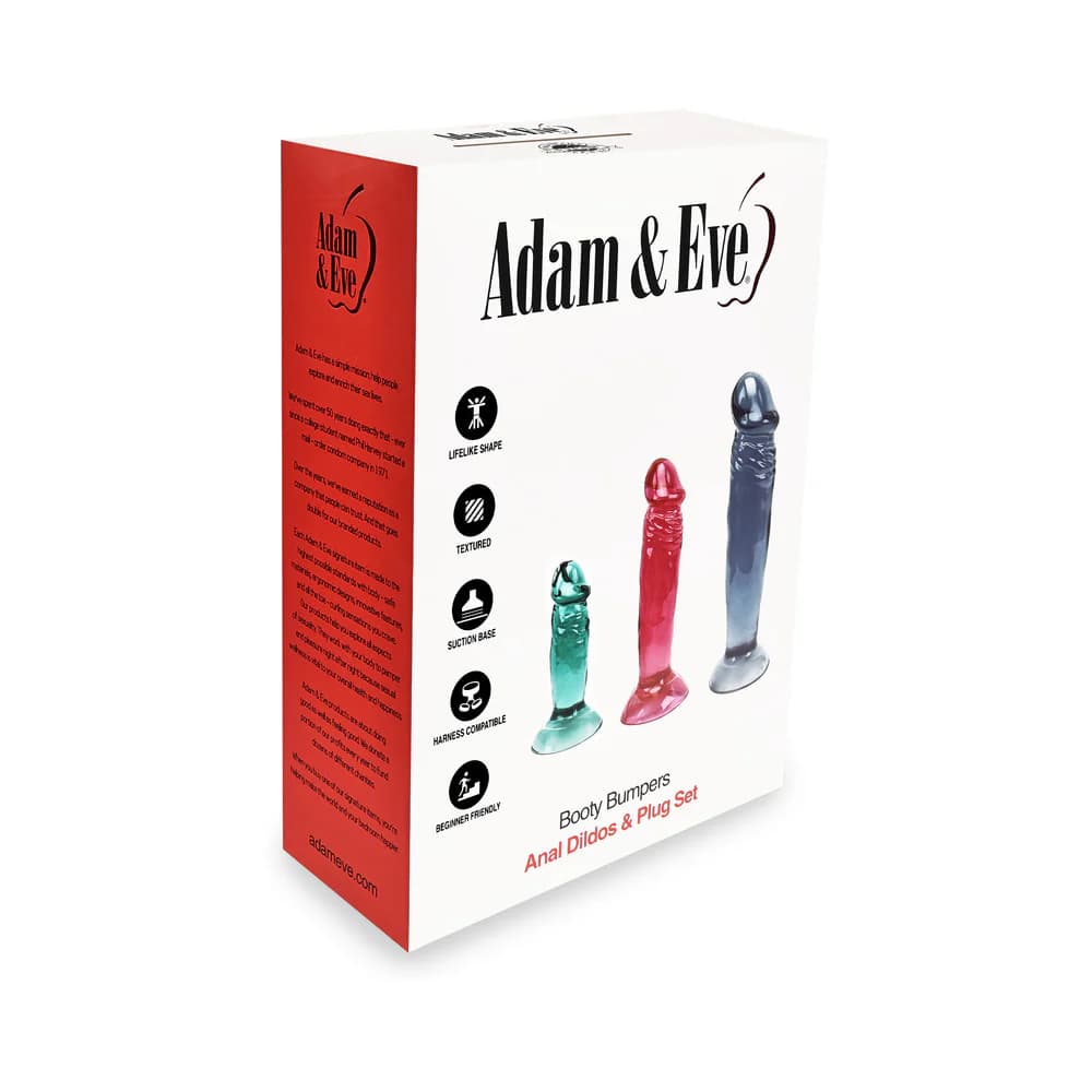 Adam & Eve Booty Bumpers Dildo & Plug Kit thumbnail 8