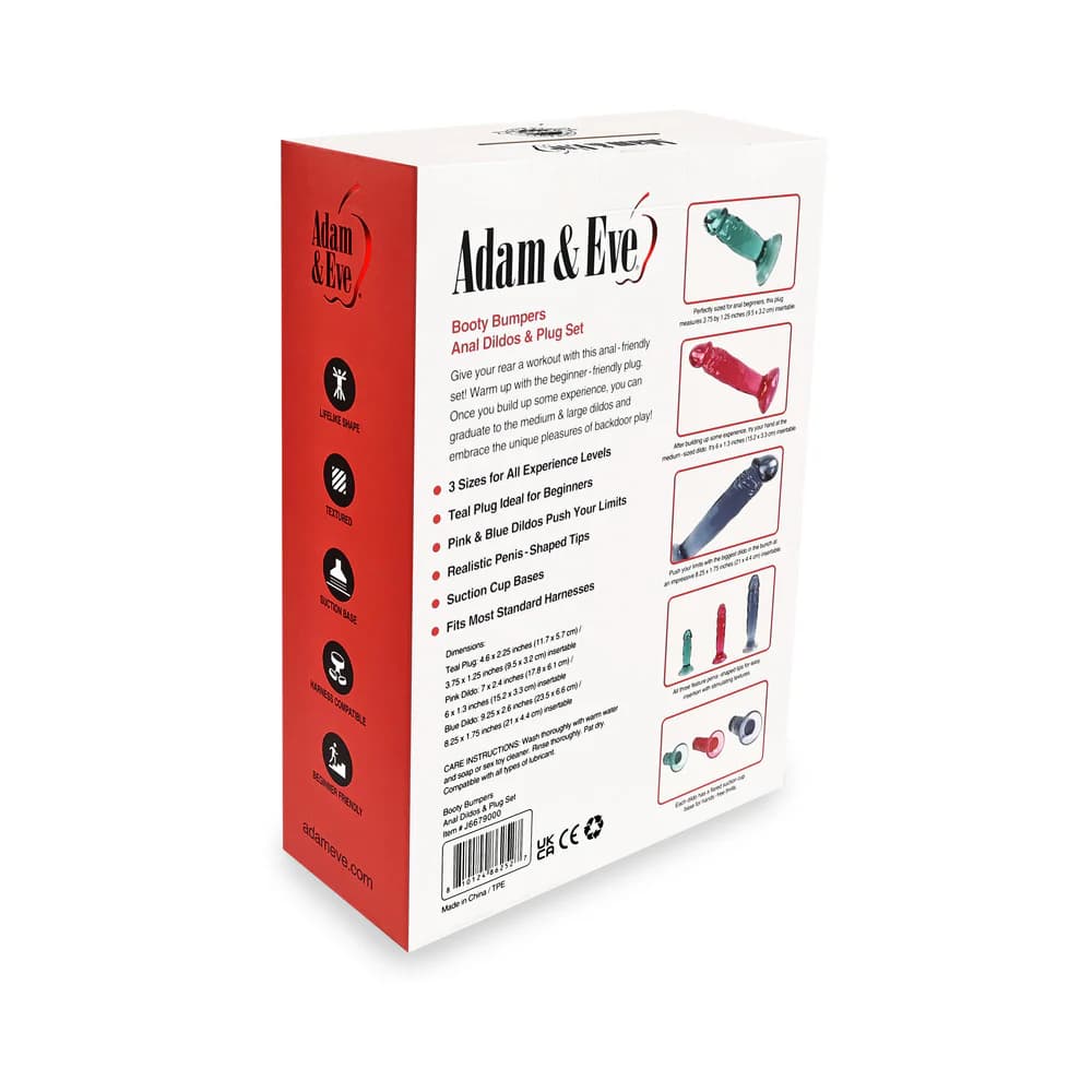 Adam & Eve Booty Bumpers Dildo & Plug Kit thumbnail 9