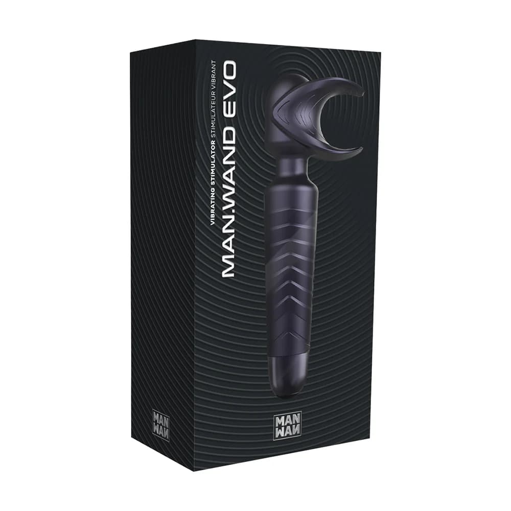 MAN WAN Man.Wand Evo 2-in-1 Frenulum Stimulator & Wand with Crescendo Black Plum thumbnail 7