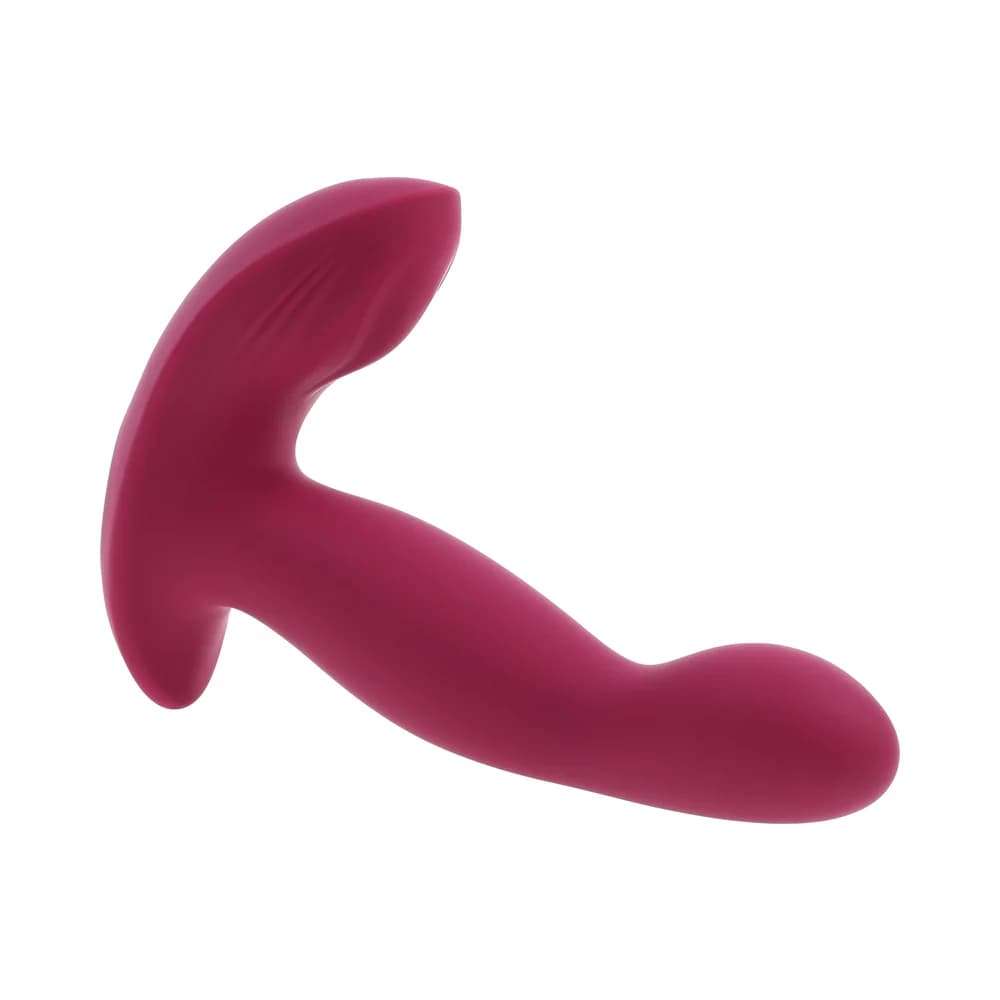 Evolved Come On Over Rechargeable Silicone Remote-Controlled Come-Hither Vibrator Burgundy thumbnail 9
