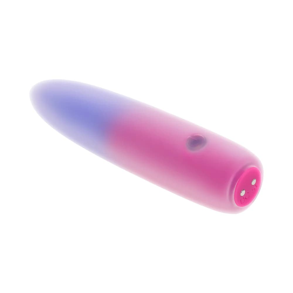 Evolved Paradise Bullet Rechargeable Dual Layer Silicone Bullet Vibrator Pink/Purple thumbnail 7