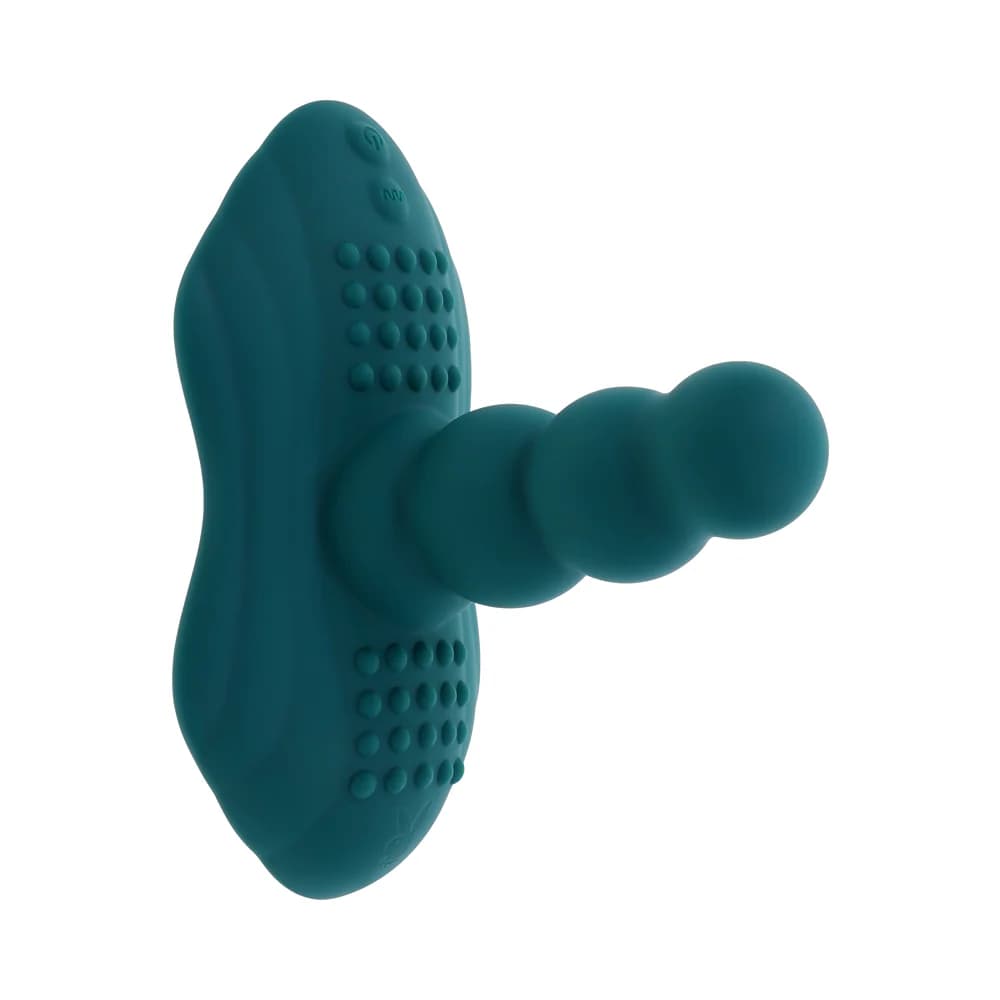 Playboy Have A Seat Rechargeable Silicone Remote-Controlled Vibrating Grind Pad Deep Teal thumbnail 4