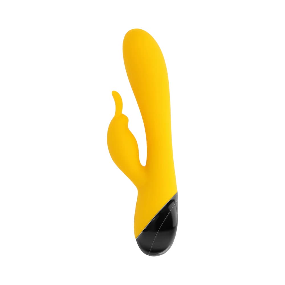 Selopa Buzzz Bunny Rechargeable Silicone Flexible Rabbit Vibrator Yellow thumbnail 2