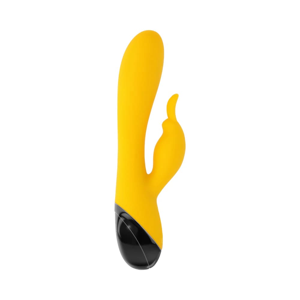 Selopa Buzzz Bunny Rechargeable Silicone Flexible Rabbit Vibrator Yellow thumbnail 5
