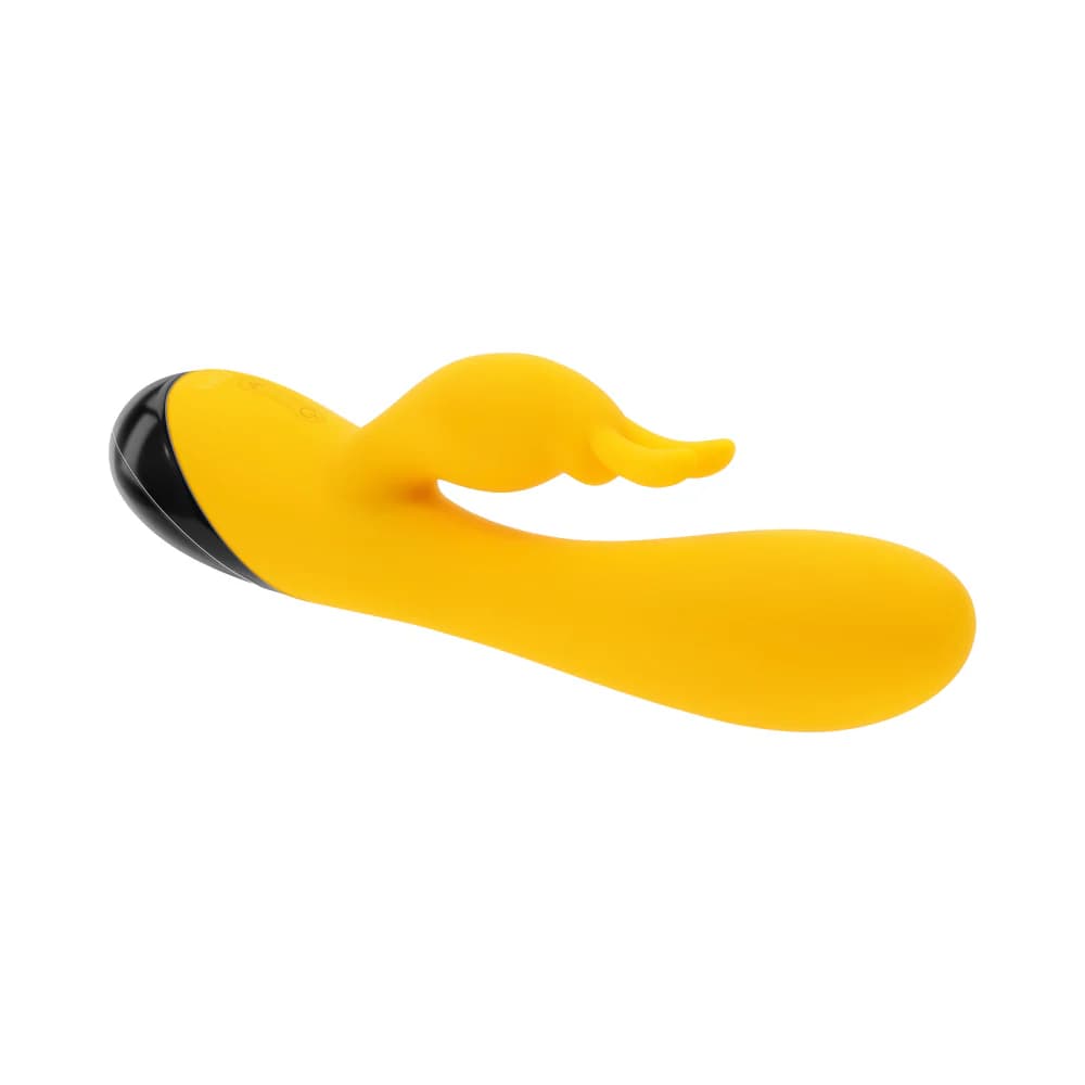 Selopa Buzzz Bunny Rechargeable Silicone Flexible Rabbit Vibrator Yellow thumbnail 8
