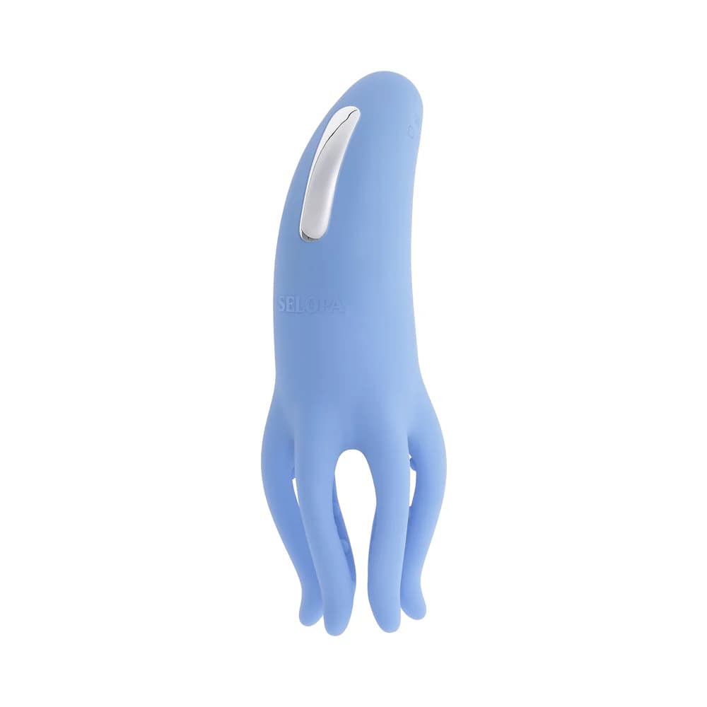 Selopa Tentacle Tickler Rechargeable Silicone Flexible Bead Vibrator Blue thumbnail 2