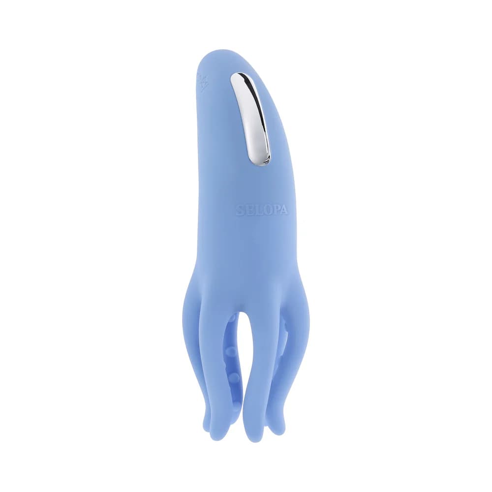 Selopa Tentacle Tickler Rechargeable Silicone Flexible Bead Vibrator Blue thumbnail 4