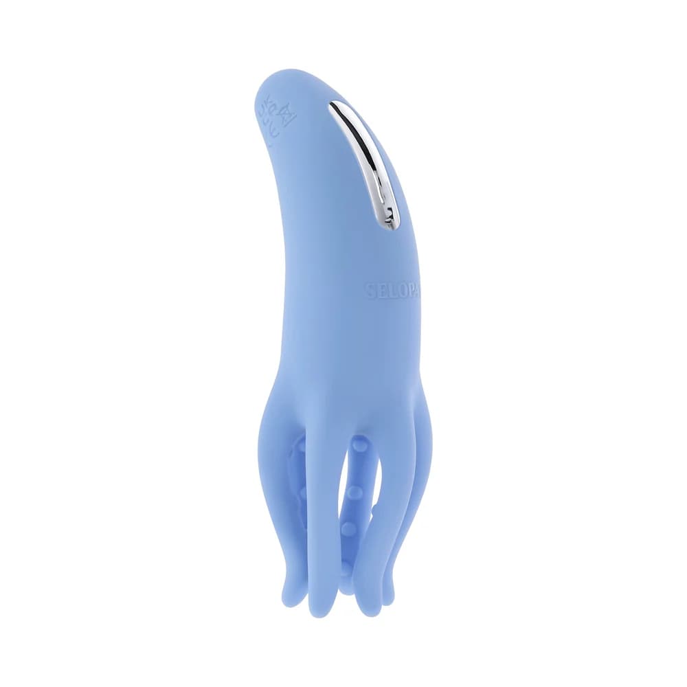 Selopa Tentacle Tickler Rechargeable Silicone Flexible Bead Vibrator Blue thumbnail 5