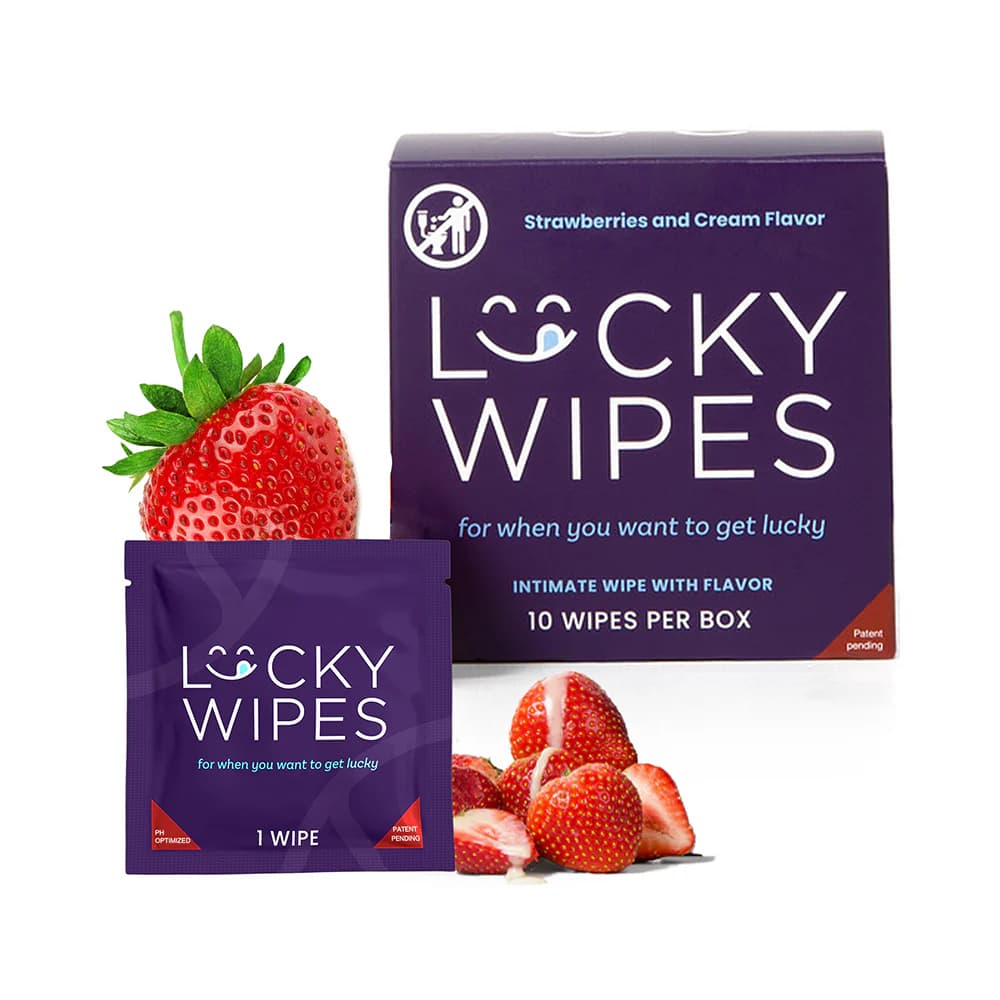 Sweetums Lucky Wipes Strawberries & Cream Flavor 10-Pack thumbnail 2