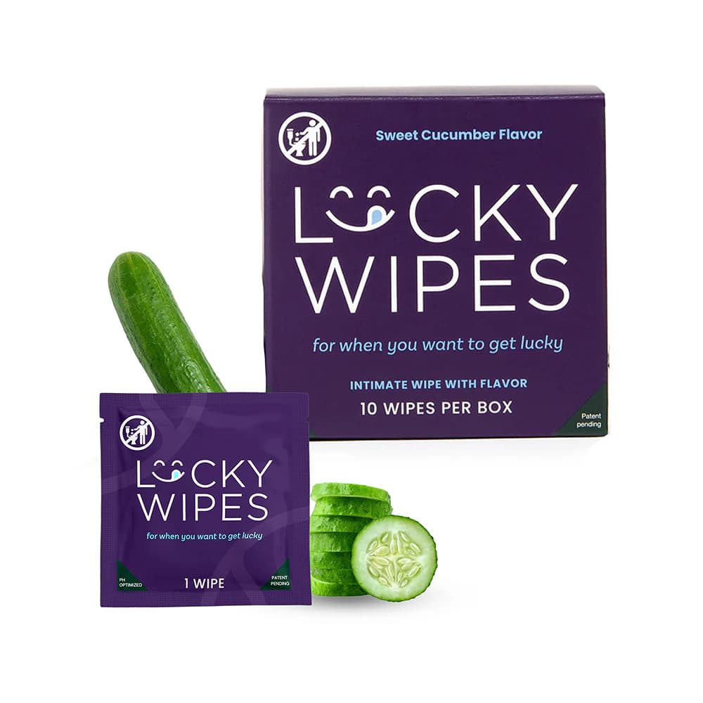 Sweetums Lucky Wipes Cucumber Flavor 10-Pack thumbnail 2