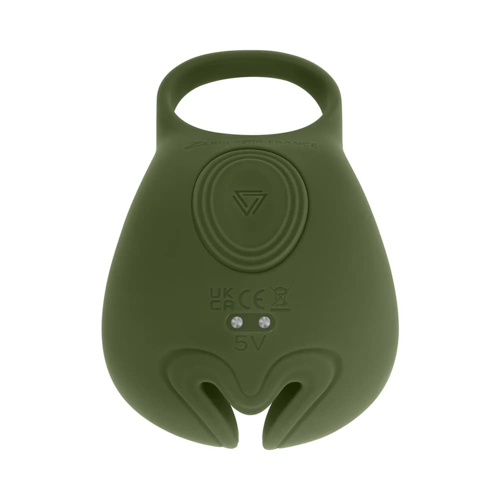 Zero Tolerance Nutty Buddy Rechargeable Cock Ring Stimulator Silicone Green thumbnail 2
