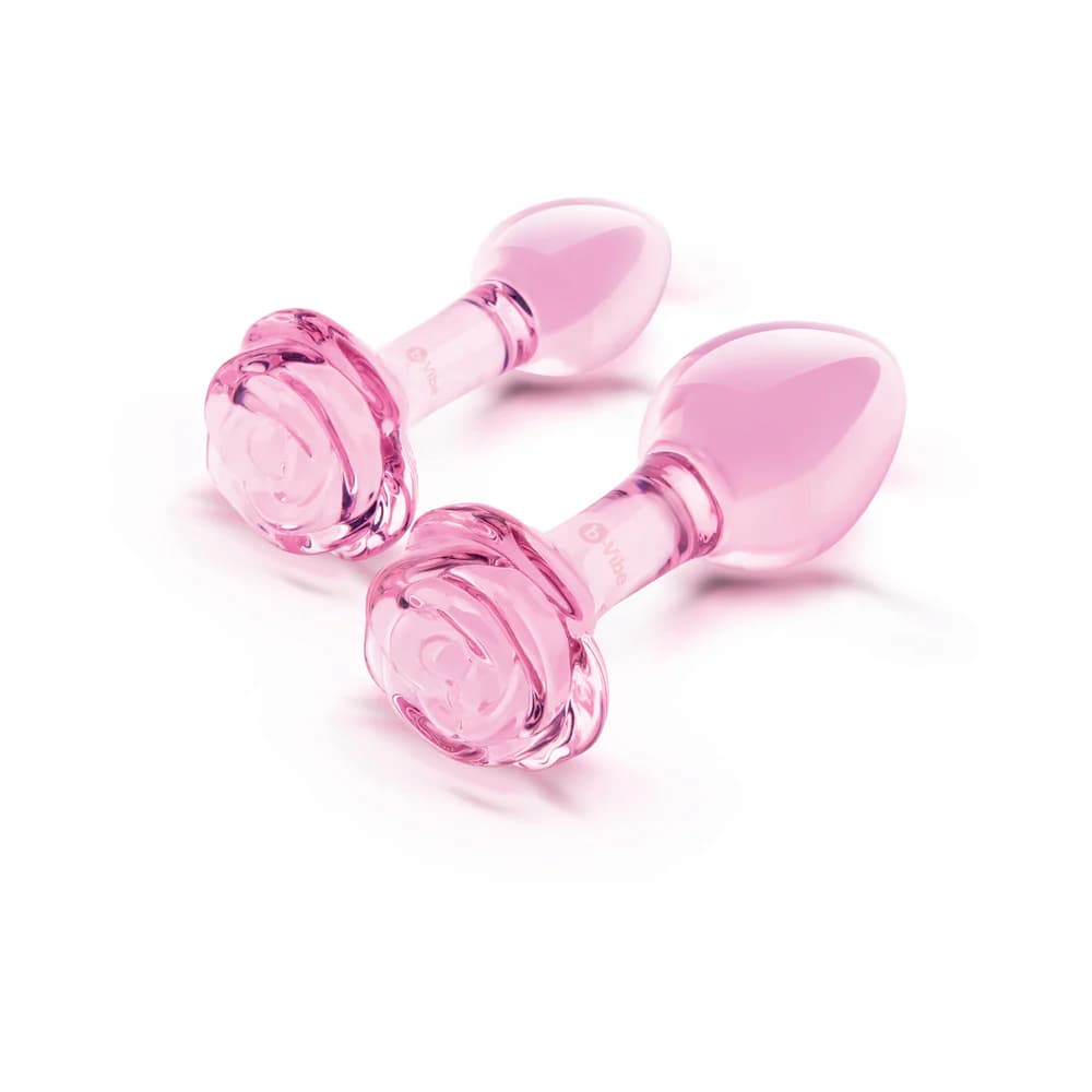 b-Vibe Pink Roses Training Plug Set thumbnail 3
