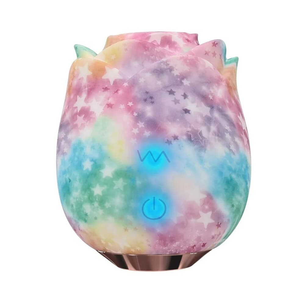 Adam & Eve Eve's Ravishing Rose Tapping Clitoral Stimulator Rainbow thumbnail 3