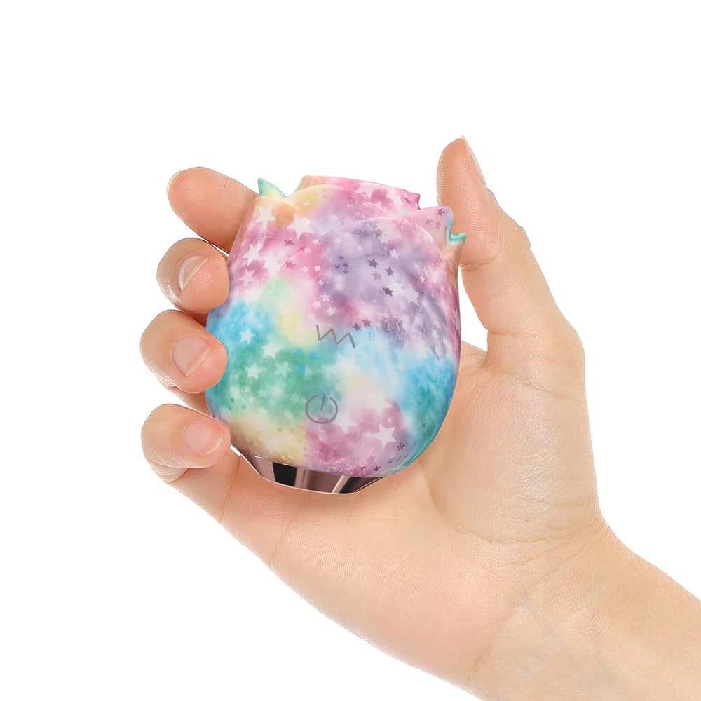Adam & Eve Eve's Ravishing Rose Tapping Clitoral Stimulator Rainbow thumbnail 6