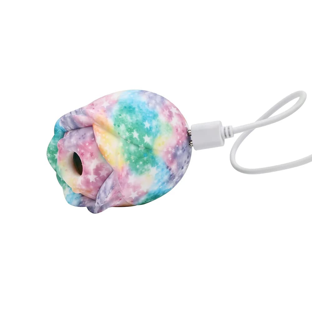 Adam & Eve Eve's Ravishing Rose Tapping Clitoral Stimulator Rainbow thumbnail 7