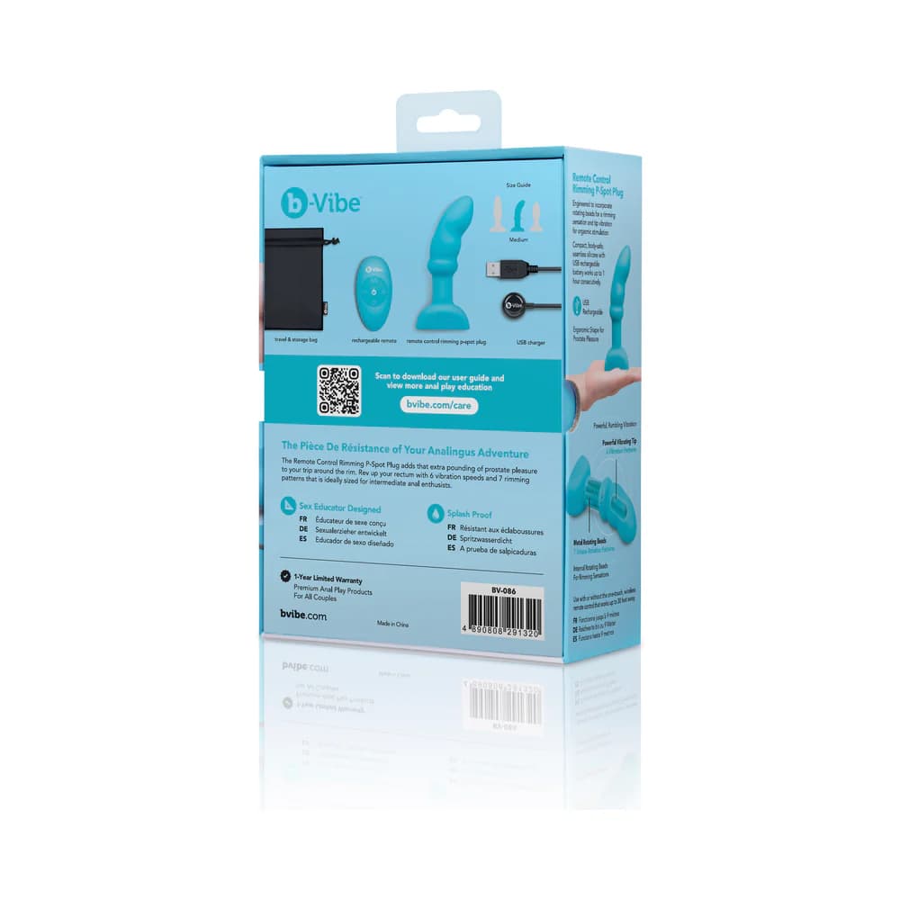 b-Vibe Remote Control Rimming P-Spot Plug thumbnail 10