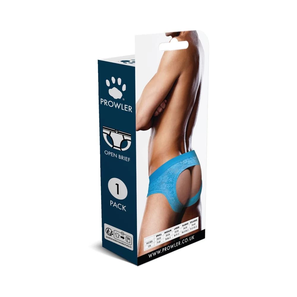 Prowler Lace Open Back Brief Neon Blue S thumbnail 4