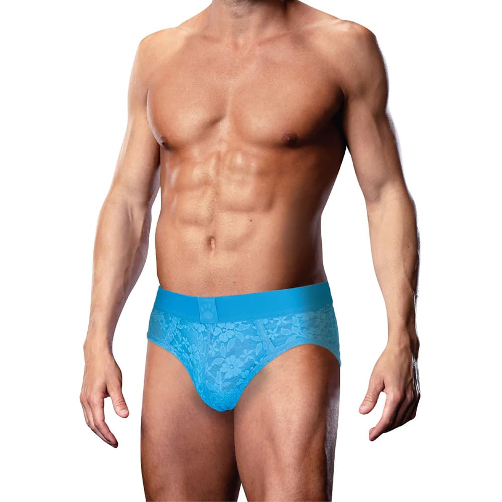 Prowler Lace Open Back Brief Neon Blue 2XL thumbnail 2