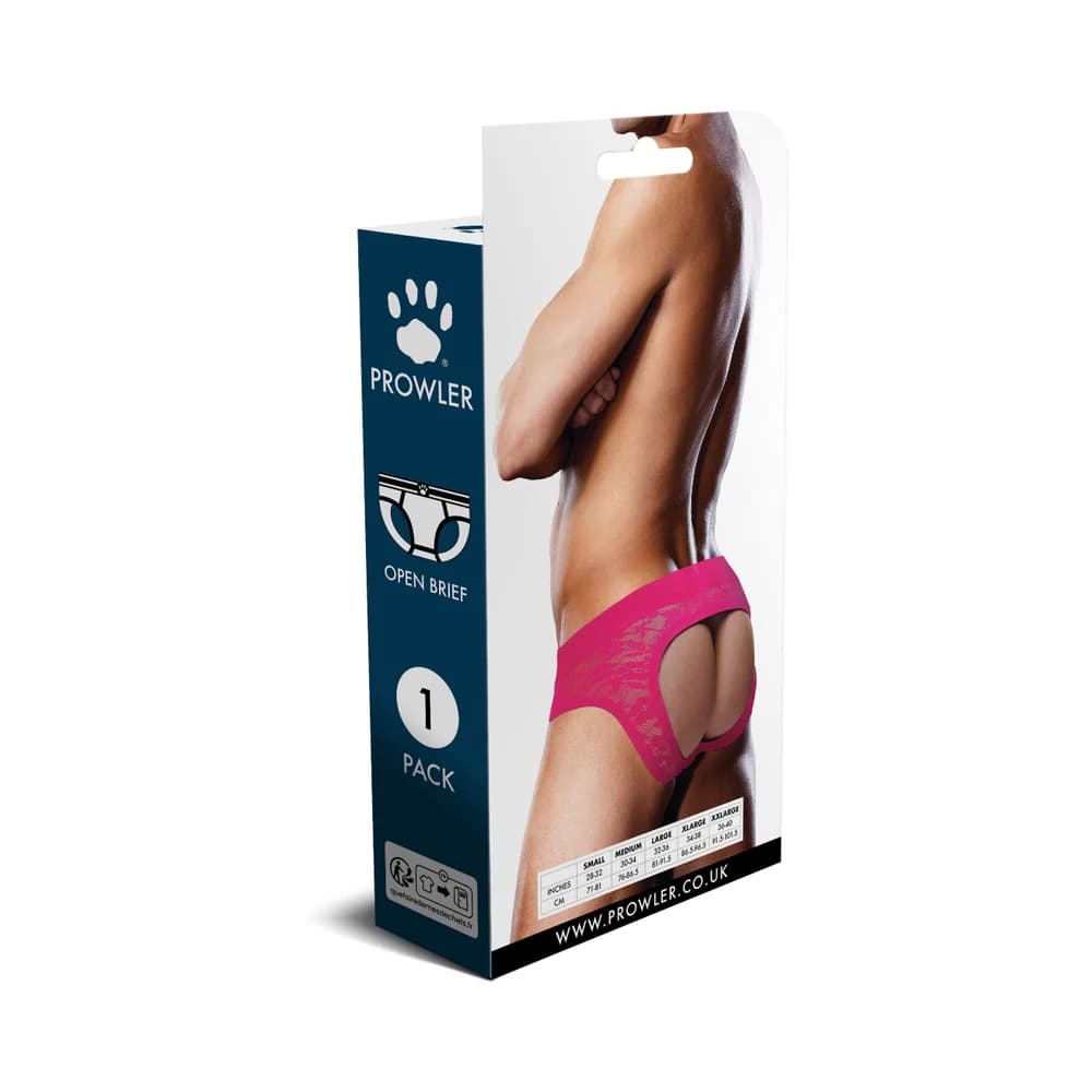 Prowler Lace Open Back Brief Pink L thumbnail 4