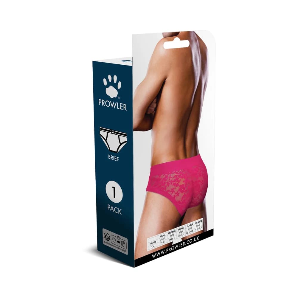 Prowler Lace Brief Pink XL thumbnail 4