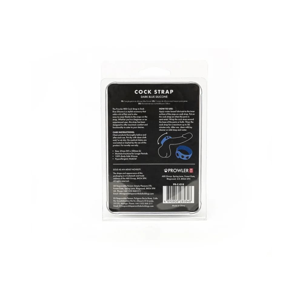 Prowler RED Silicone Cock Strap Dark Blue thumbnail 6