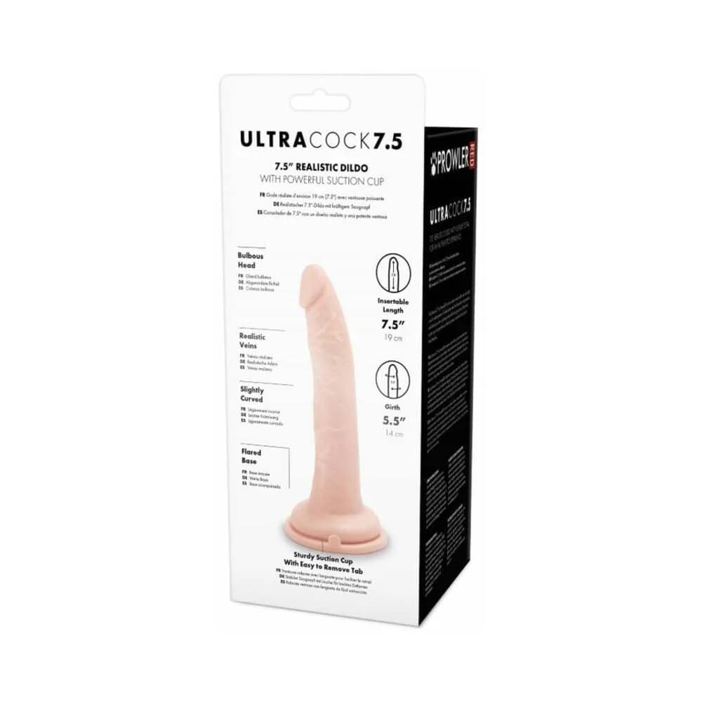 Prowler RED Ultra Cock 7.5 in. Realistic Dildo Vanilla thumbnail 5