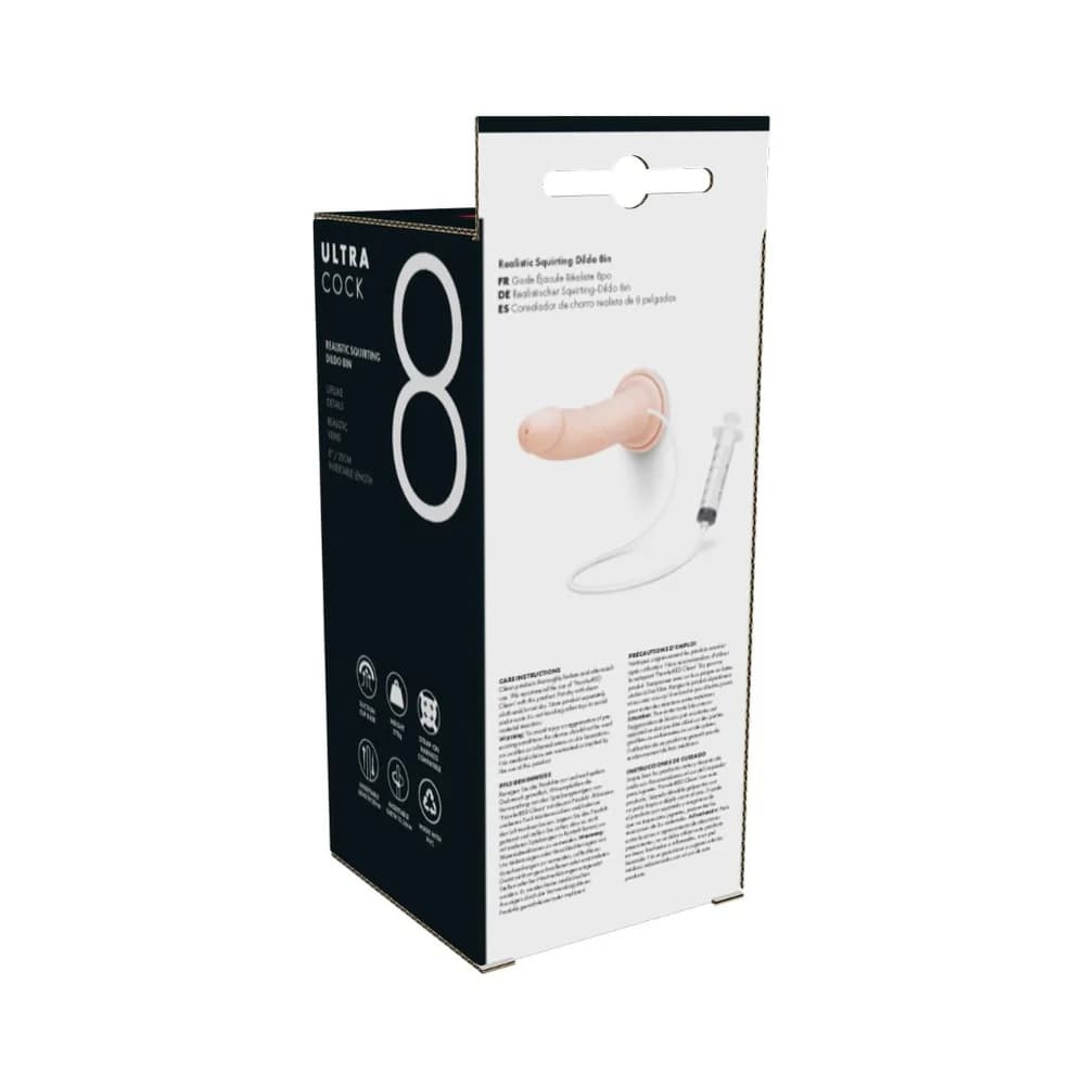 Prowler RED Ultra Cock 8 in. Realistic Squirting Dildo thumbnail 5