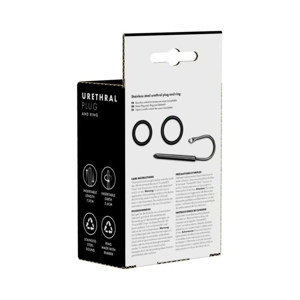 Prowler RED Urethral Plug & Ring Stainless Steel thumbnail 4