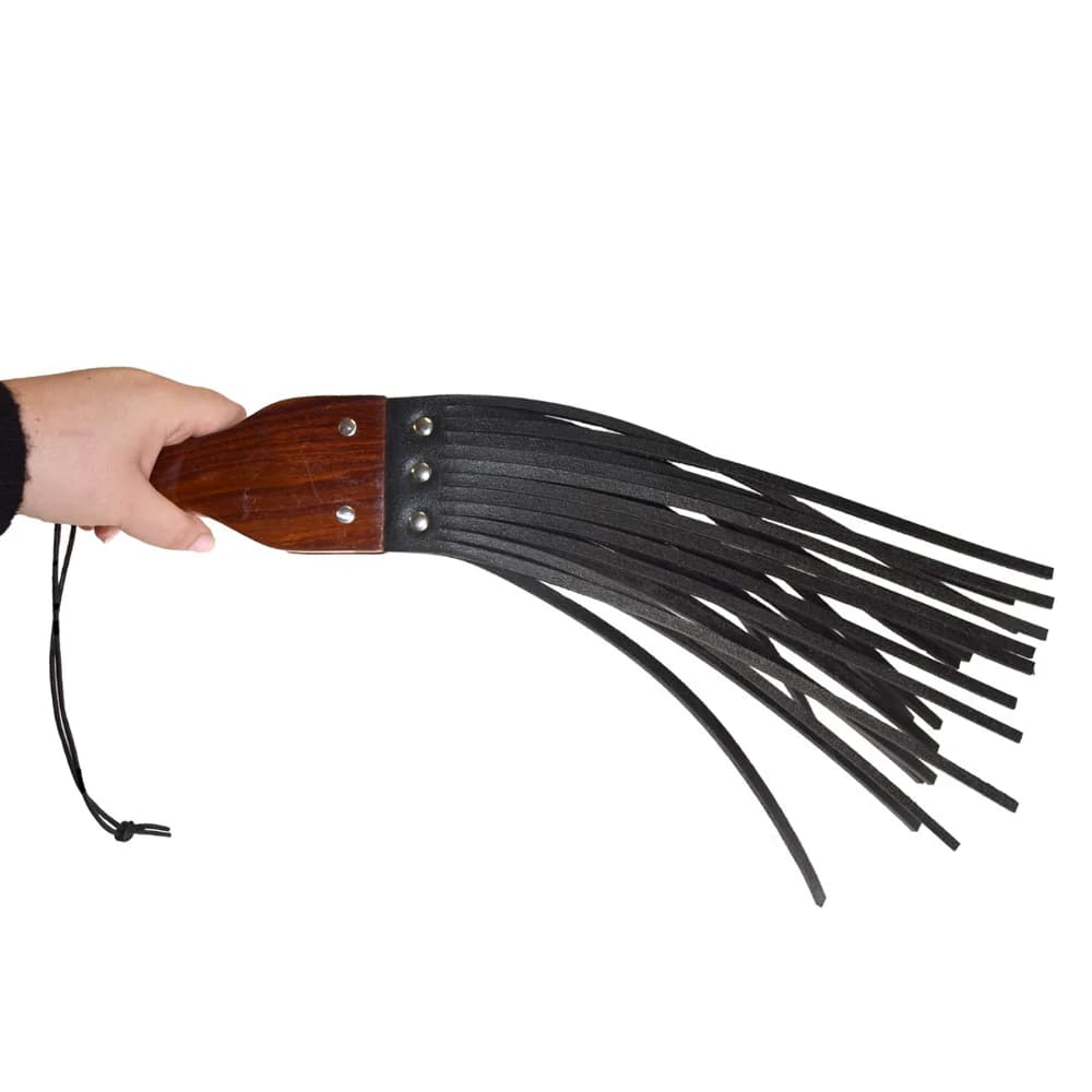 Prowler RED Leather and Wood Fringe Paddle thumbnail 3