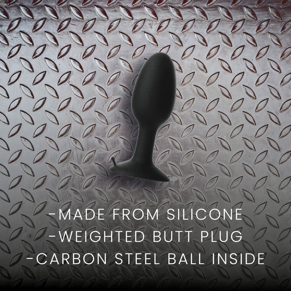Prowler RED Weighted Butt Plug Black Small thumbnail 3