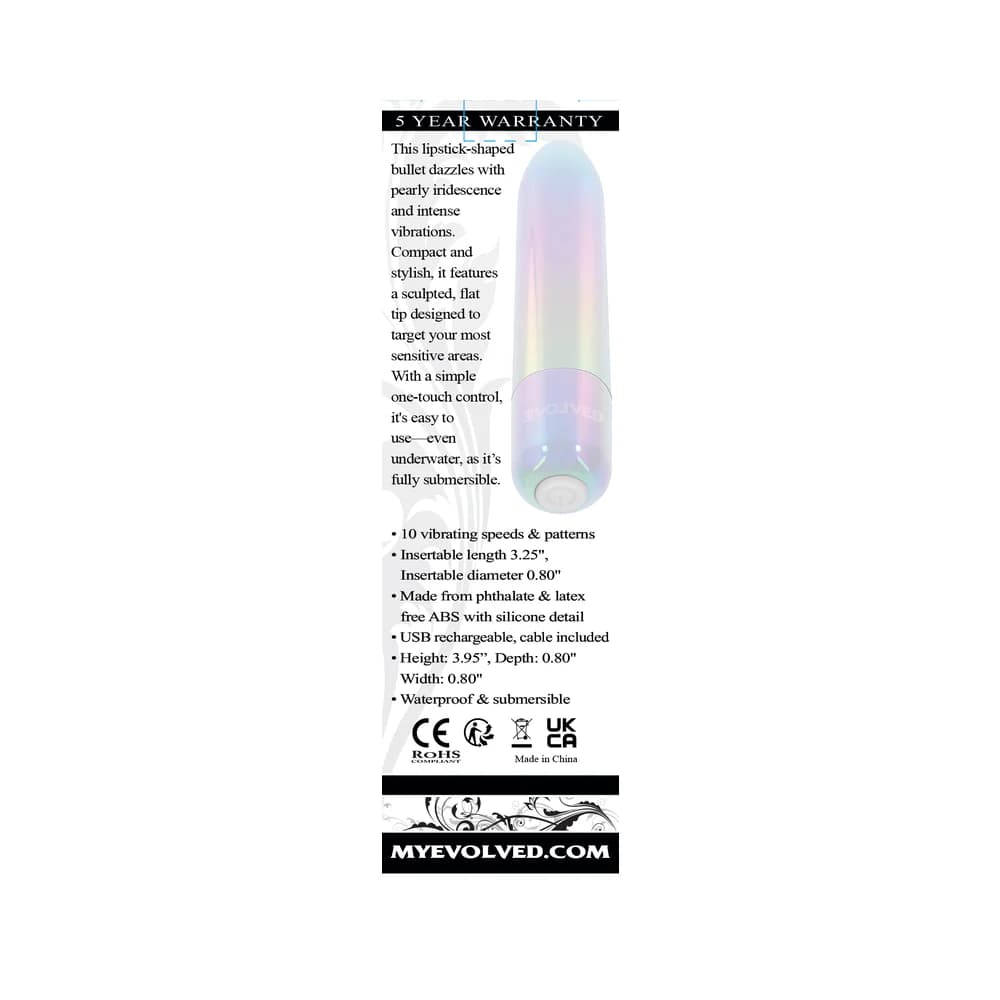 Evolved Easy Does It Bullet Vibrator Iridescent thumbnail 8