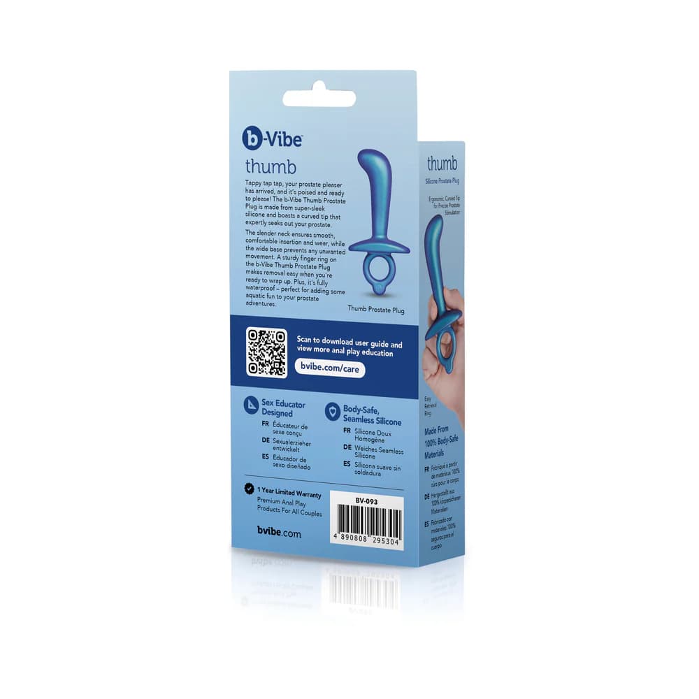 b-Vibe Butties Thumb Silicone Prostate Plug thumbnail 8
