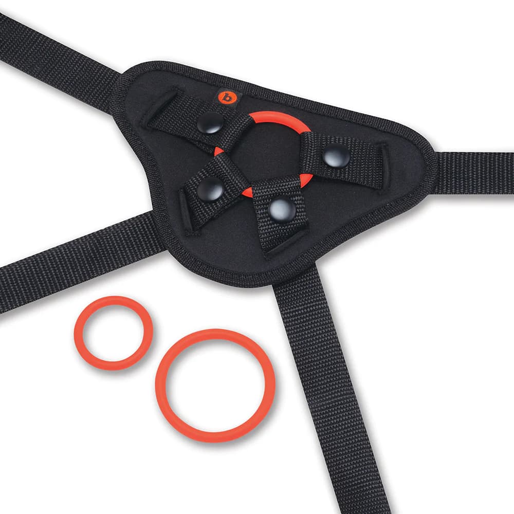 b-Vibe Beginners Strap-On Harness Set with 5 in. Silicone Dildo Peg thumbnail 7