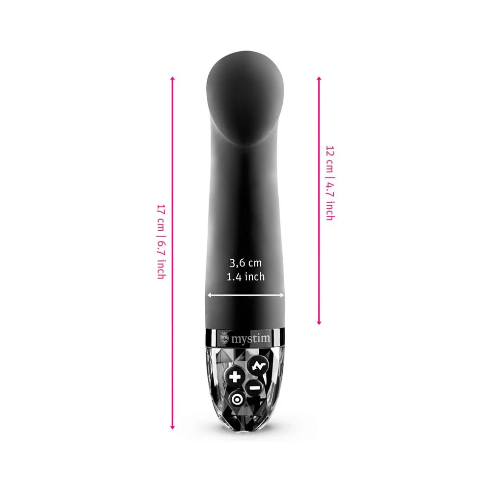 Mystim Right on Ron E-Stim Vibrator Black thumbnail 7