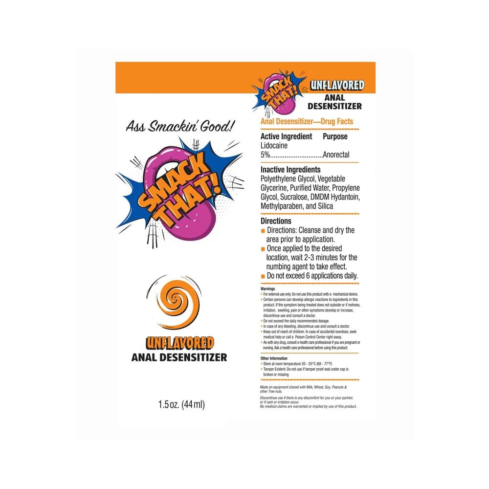 Smack That Anal Desensitizer Unflavored 1.5 oz. thumbnail 4